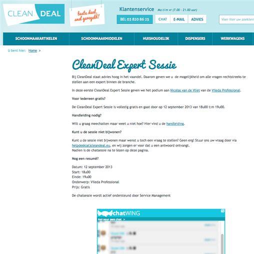 CleanDeal Expert Sessie over werkwagens