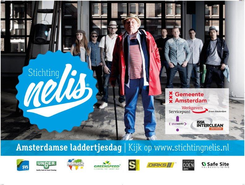 Amsterdamse Laddertjesdag tijdens ISSA/INTERCLEAN