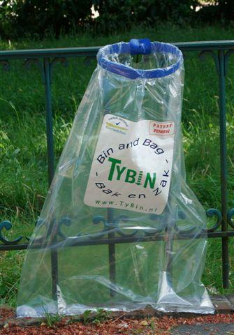 Tybin afvalzak alternatief voor vuilcontainer