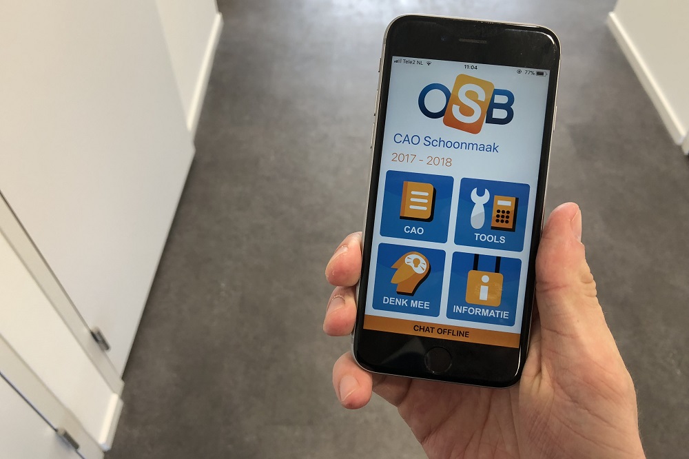 OSB lanceert cao schoonmaak app