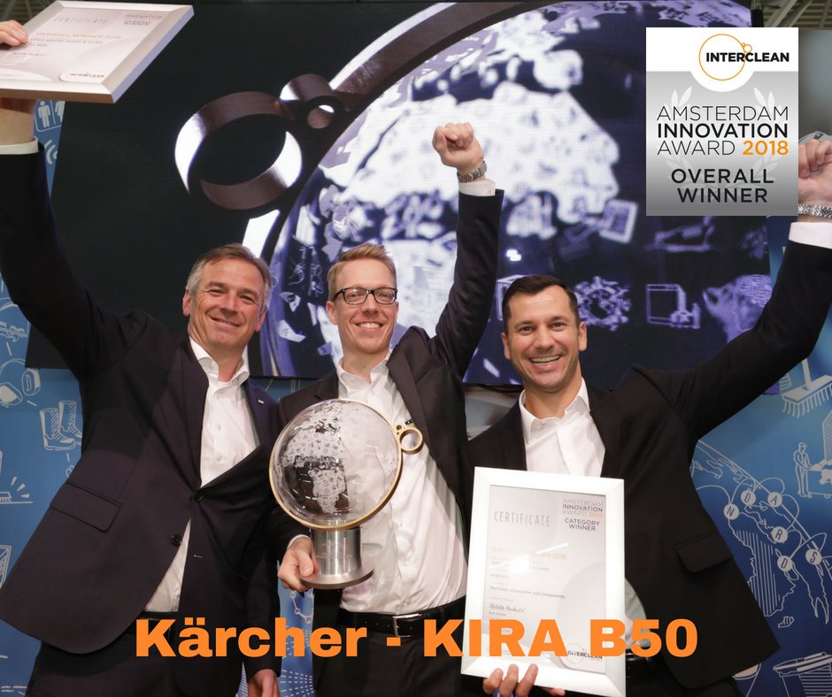 Karcher Amsterdam Innovation Award 2018 Interclean Amsterdam