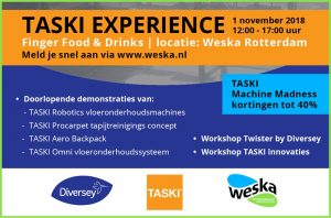 TASKI Experience bij Weska op 1 november