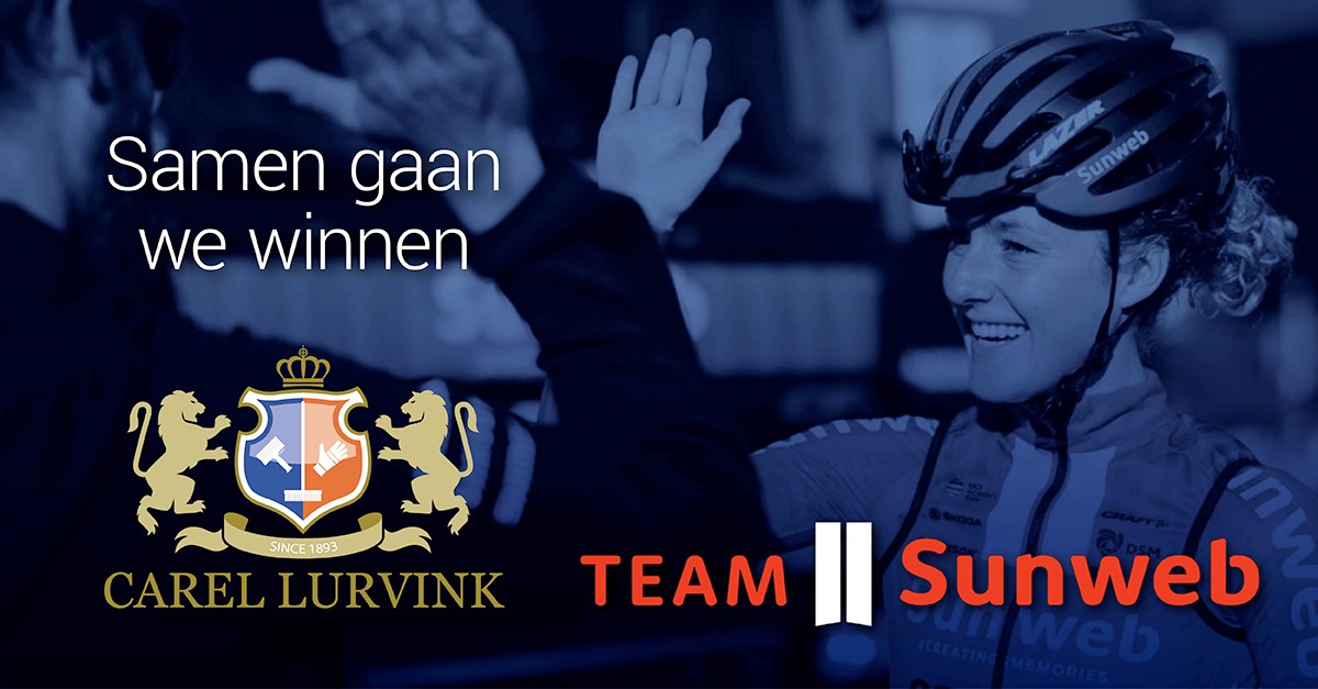 Carel Lurvink en Team Sunweb gaan nauw samenwerken bij de inrichting van het nieuwe hoofdkantoor in Deventer en het Keep Challenging Center in Sittard van Team Sunweb.