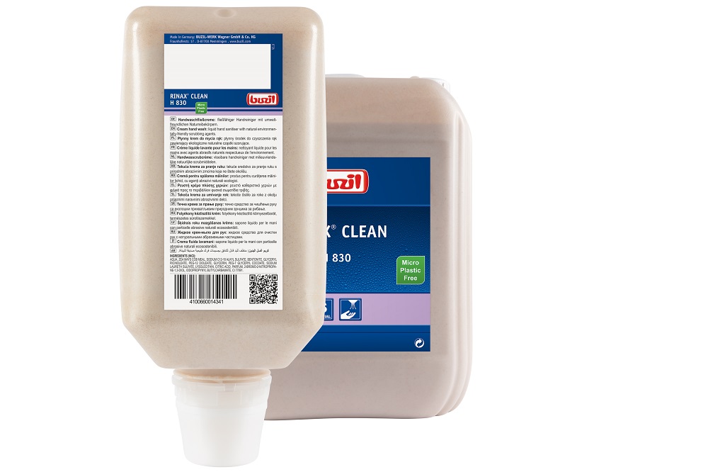 Nieuw: Buzil Rinax Clean H 830 zonder microplastics