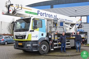 Fortron neemt 1e hybride 45-meter hoogwerker van Collé in gebruik