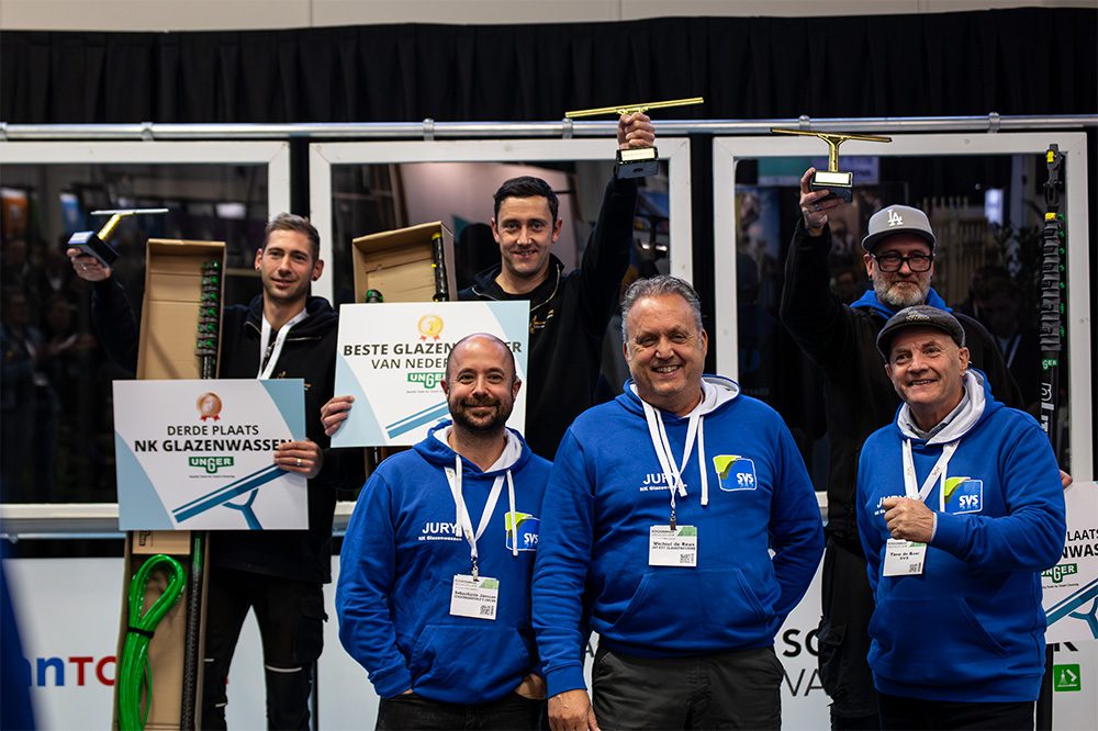 Sven van der Burgh is snelste én beste glazenwasser van Nederland 